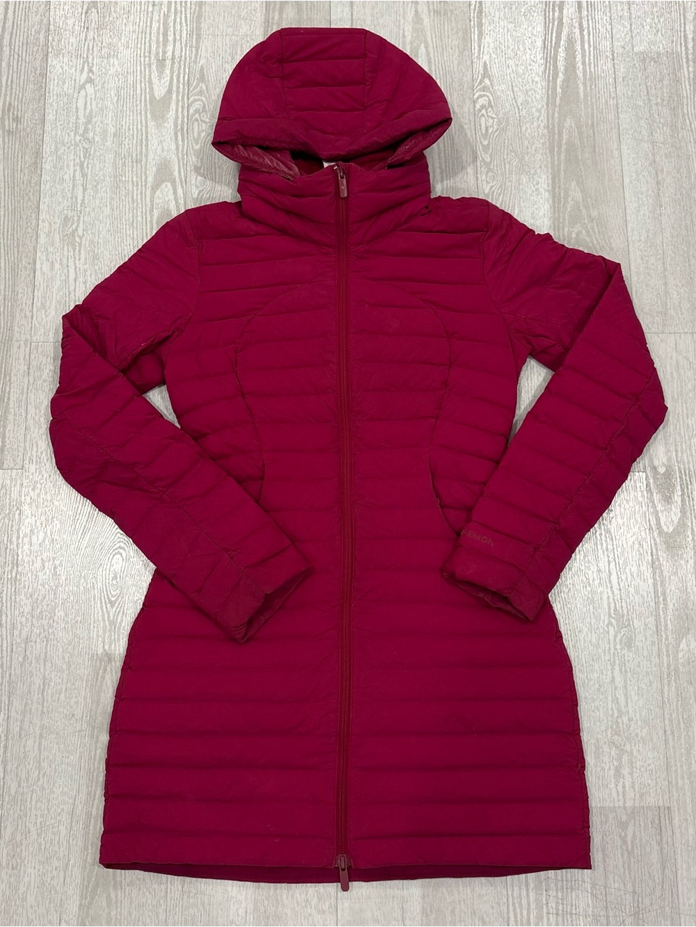 Lululemon Berry Red Down Long Jacket / Parka Size 4